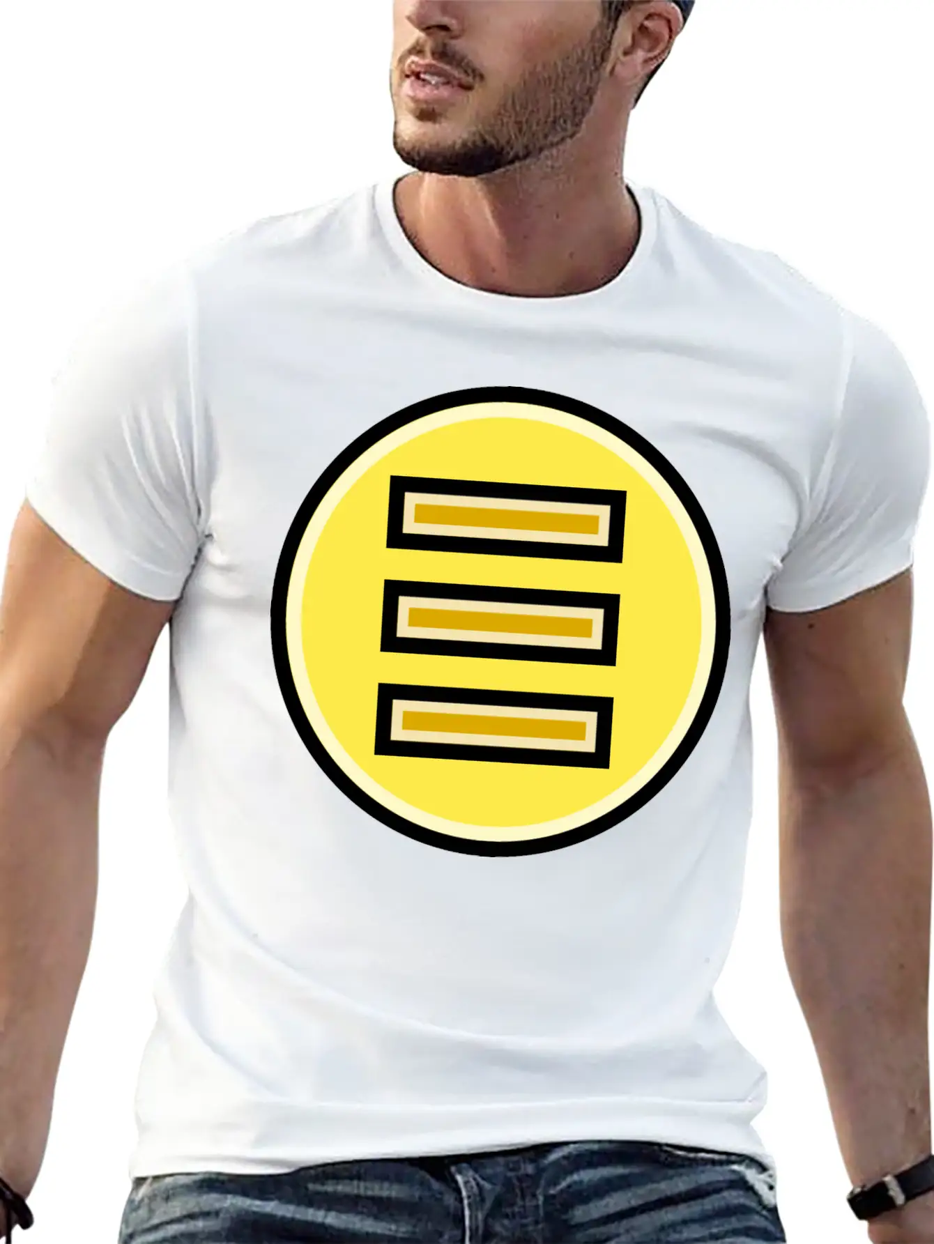 Button Menu Unisex Casual T-Shirt – Clean Design For Daily Comfort