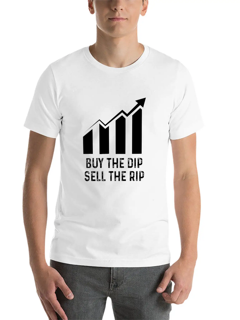 Buy Dip Sell Rip Stock Bitcoin Crypto Swing Trader Casual Graphic T-Shirt – Simple And Comfortable Daily Wear