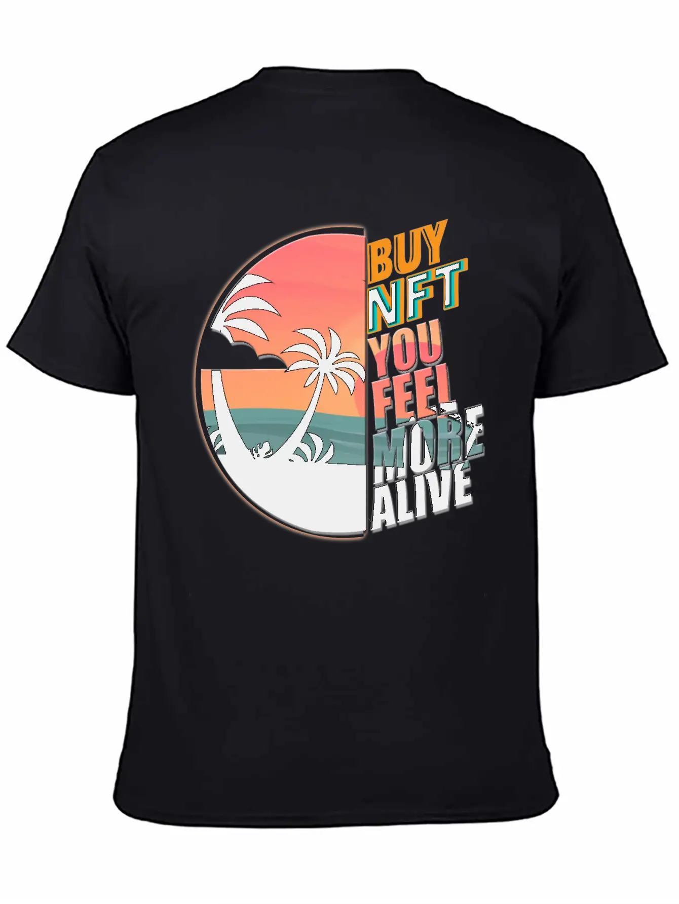 Buy NFT You Feel More Alive Essential Cotton Tee For Daily Outfits – Unisex Style