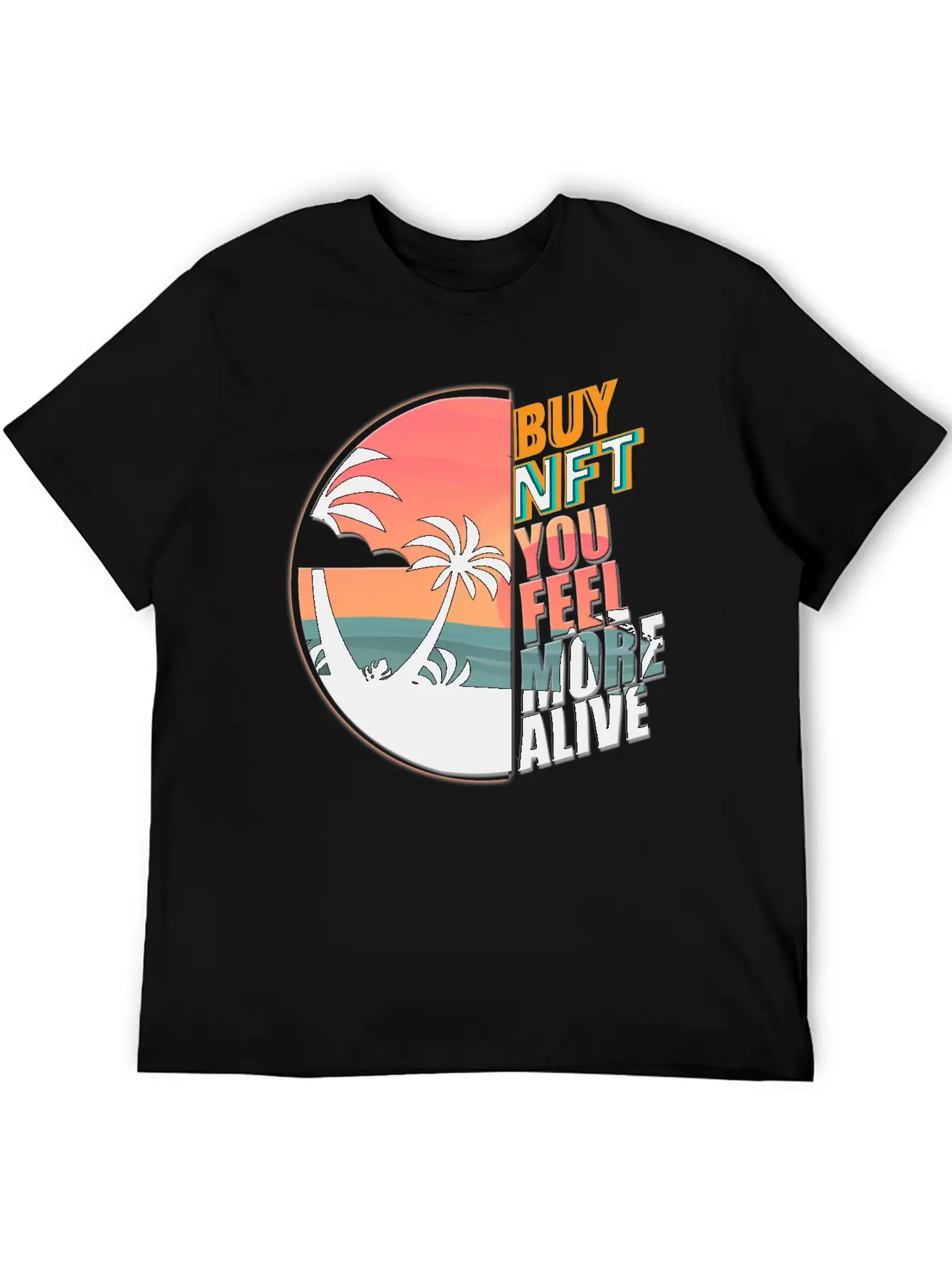 Buy NFT You Feel More Alive Essential Cotton Tee For Daily Outfits – Unisex Style
