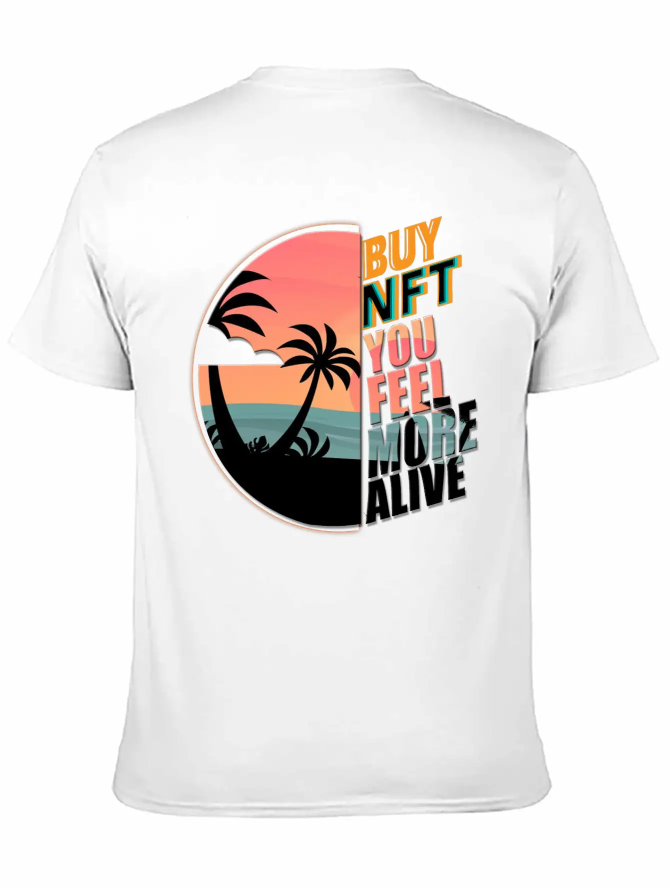 Buy NFT You Feel More Alive Essential Cotton Tee For Daily Outfits – Unisex Style
