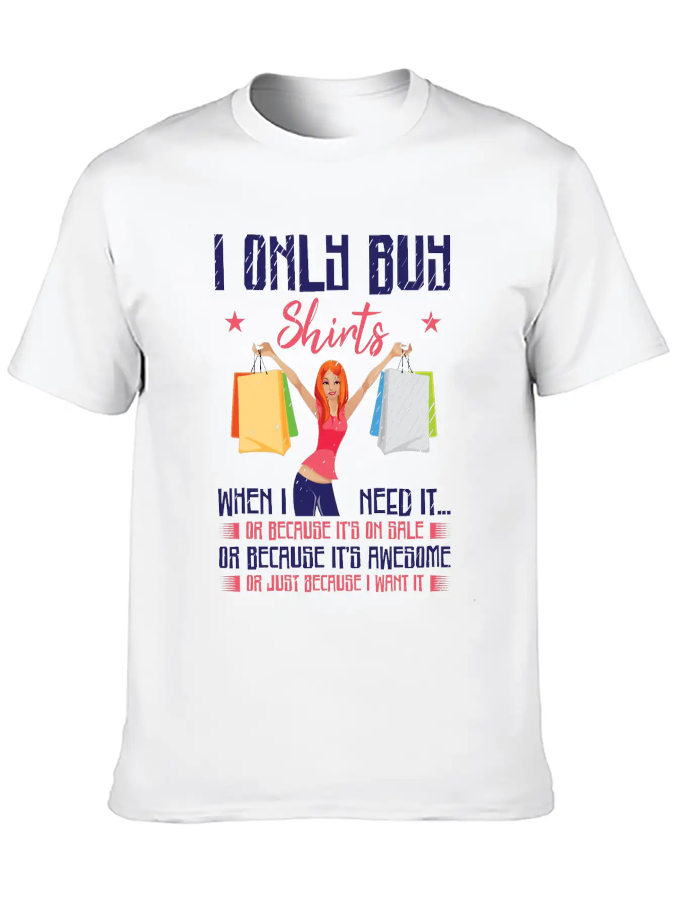 Buying Shirt Clothes Shopping Enthusiast Breathable Soft Cotton T-Shirt – Timeless Casual Look