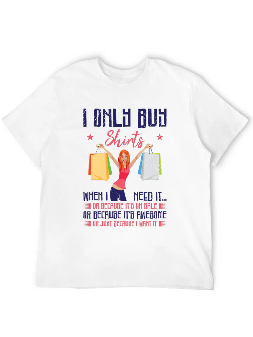 Buying Shirt Clothes Shopping Enthusiast Breathable Soft Cotton T-Shirt – Timeless Casual Look