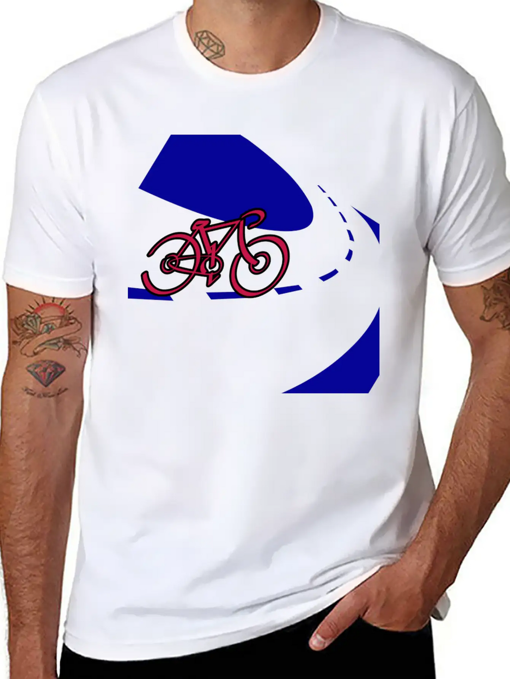 By Cycle Unisex Short Sleeve Soft Cotton T-Shirt – Casual Everyday Wear