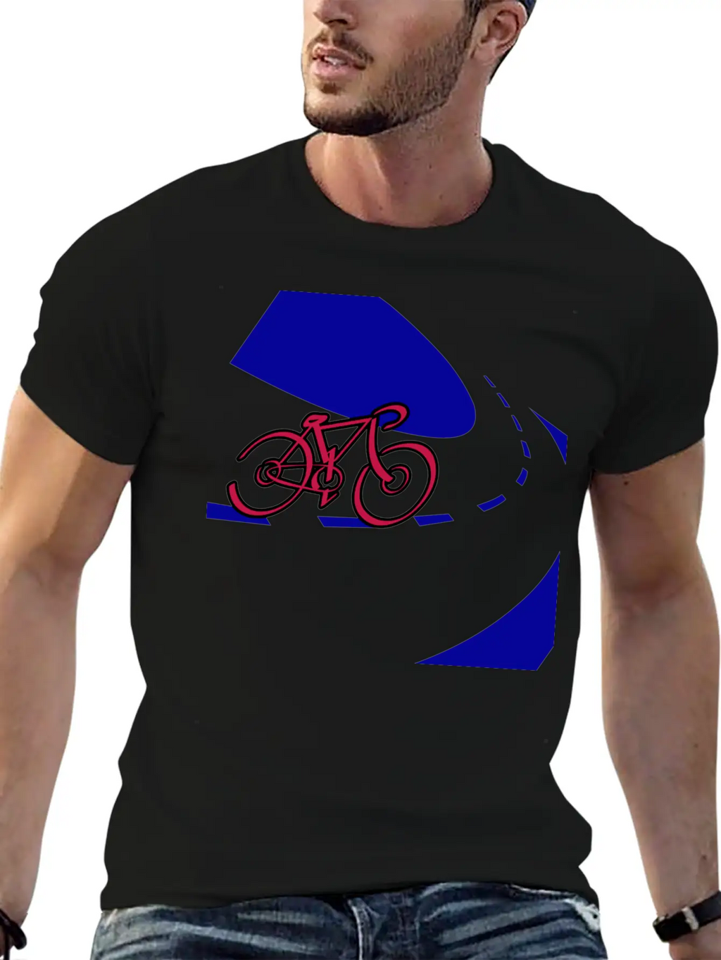 By Cycle Unisex Short Sleeve Soft Cotton T-Shirt – Casual Everyday Wear