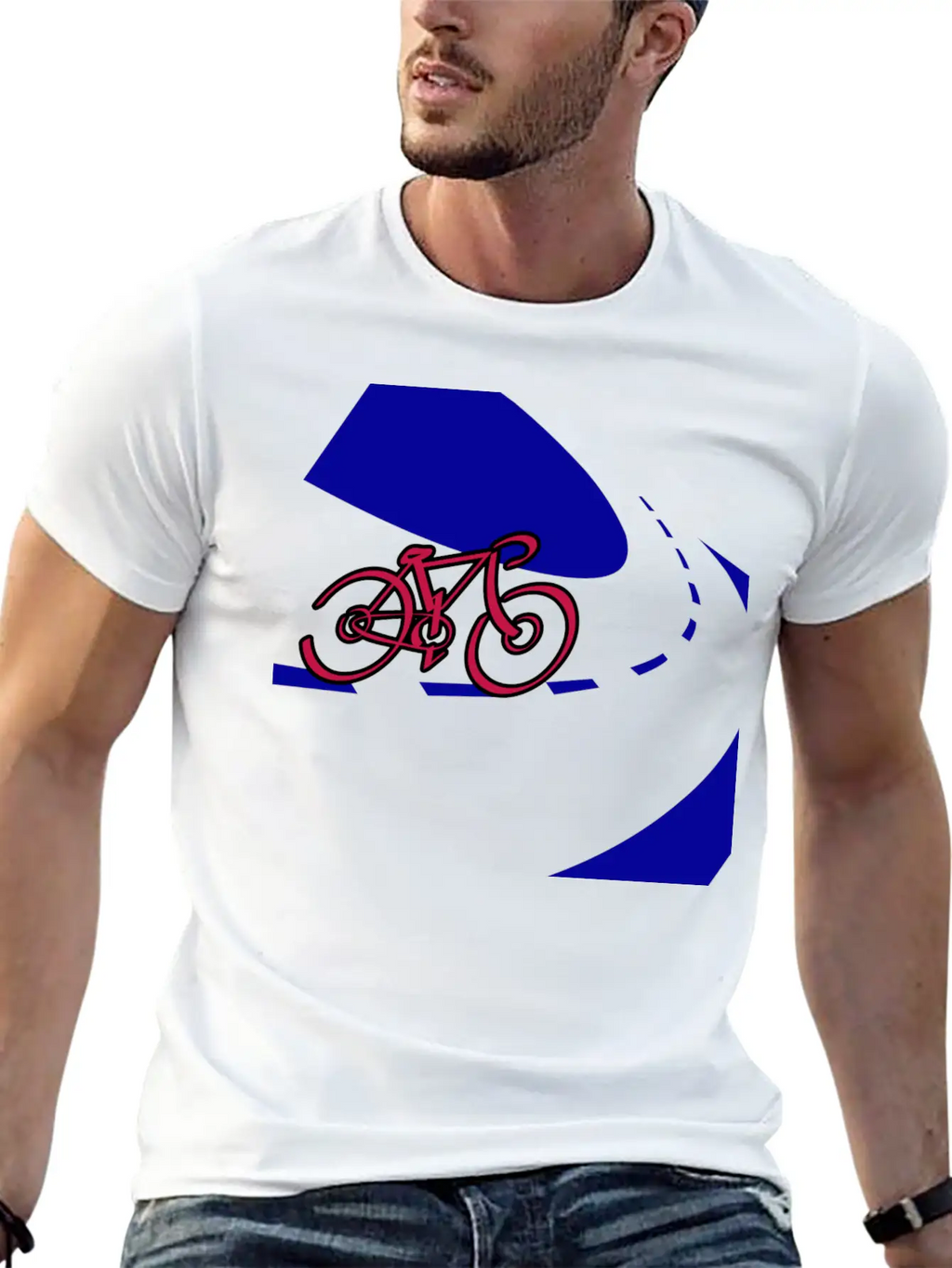 By Cycle Unisex Short Sleeve Soft Cotton T-Shirt – Casual Everyday Wear