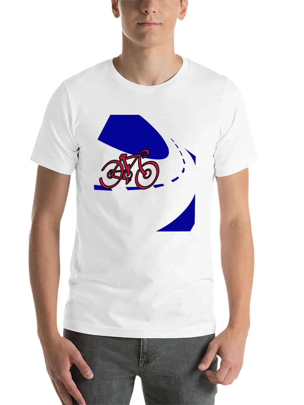 By Cycle Unisex Short Sleeve Soft Cotton T-Shirt – Casual Everyday Wear