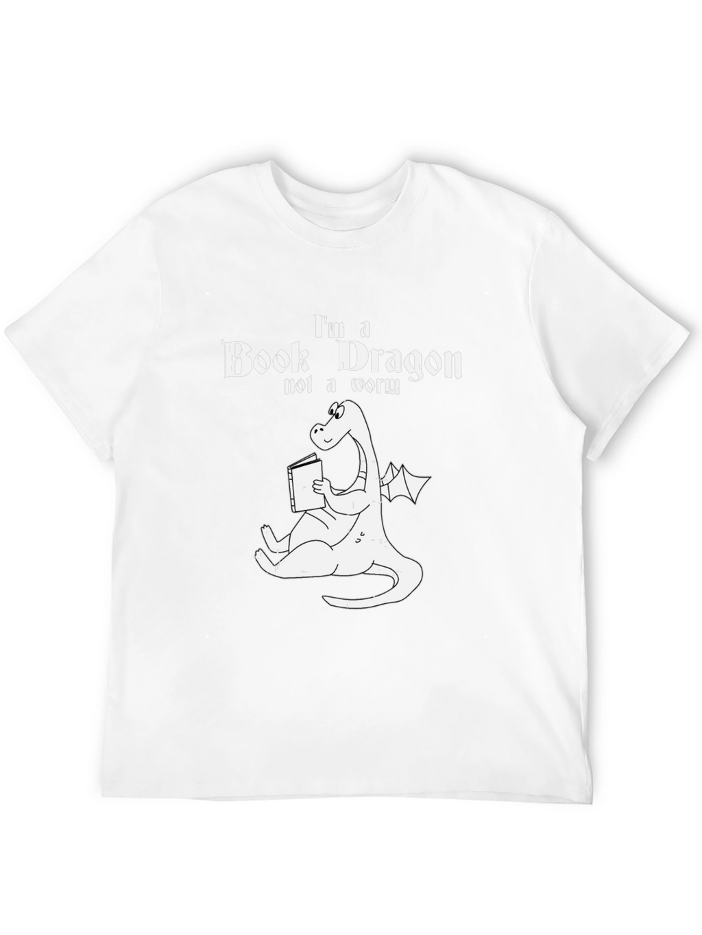 Book Dragon T-Shirt: Funny Reader Tee