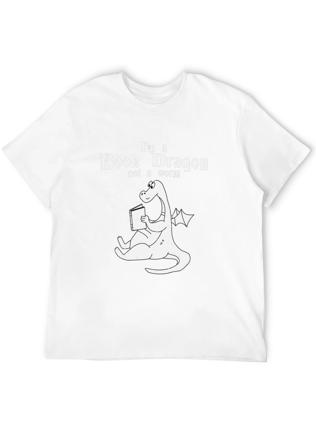 Book Dragon T-Shirt: Funny Reader Tee
