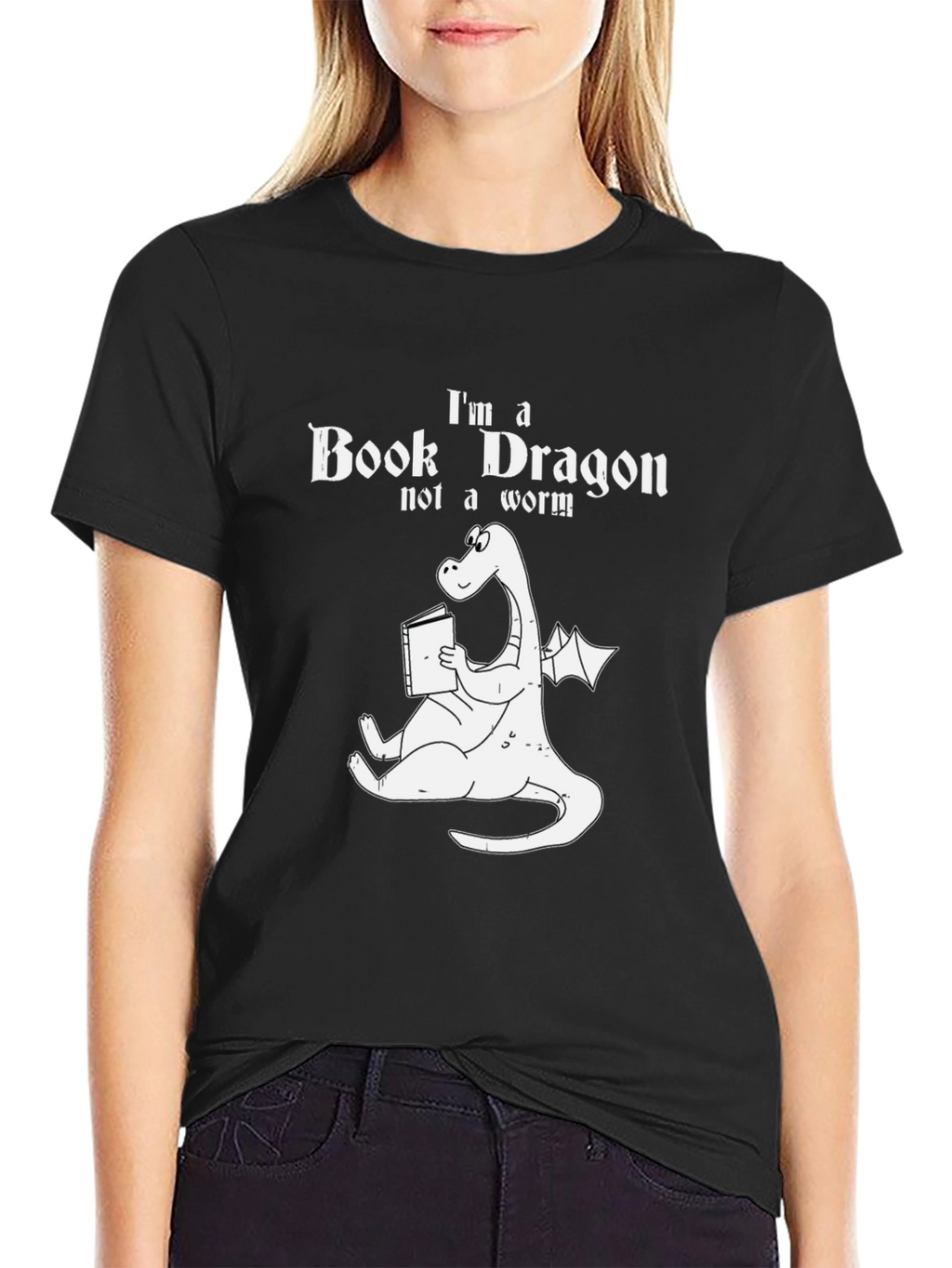 Book Dragon T-Shirt: Funny Reader Tee