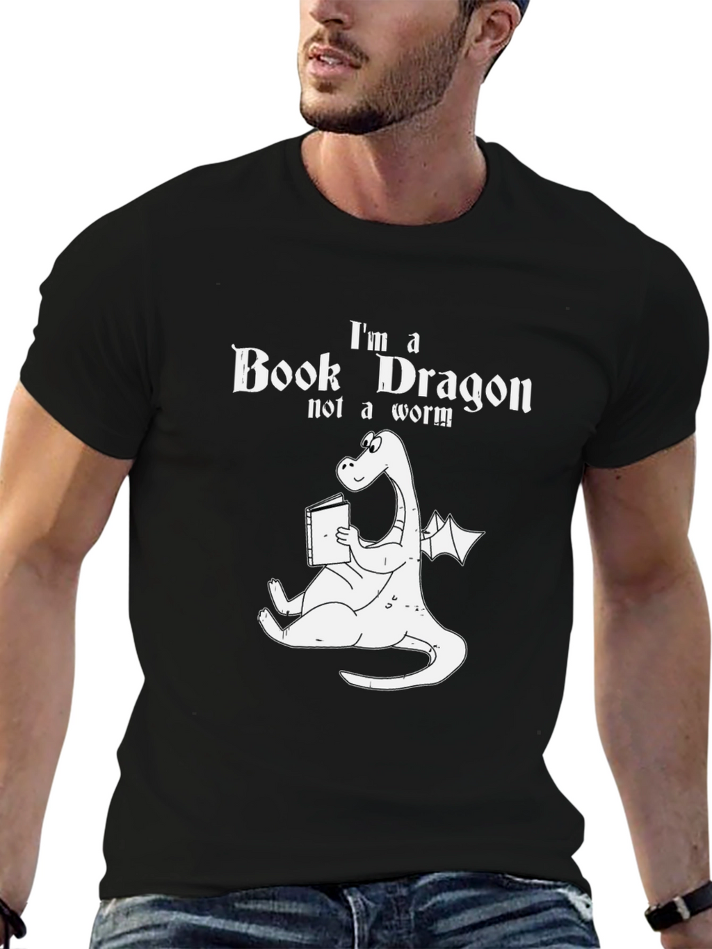 Book Dragon T-Shirt: Funny Reader Tee