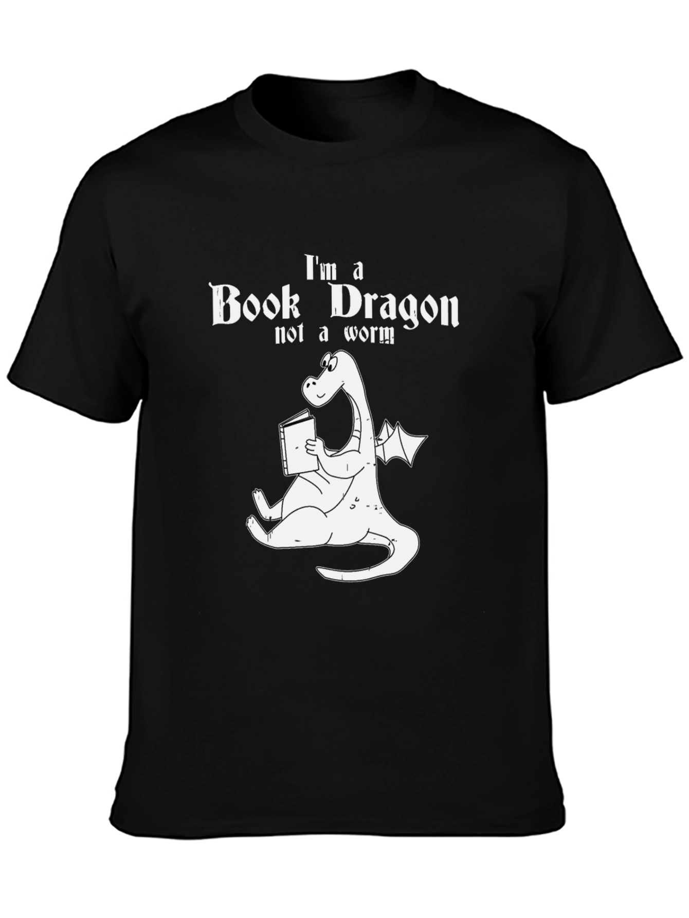Book Dragon T-Shirt: Funny Reader Tee