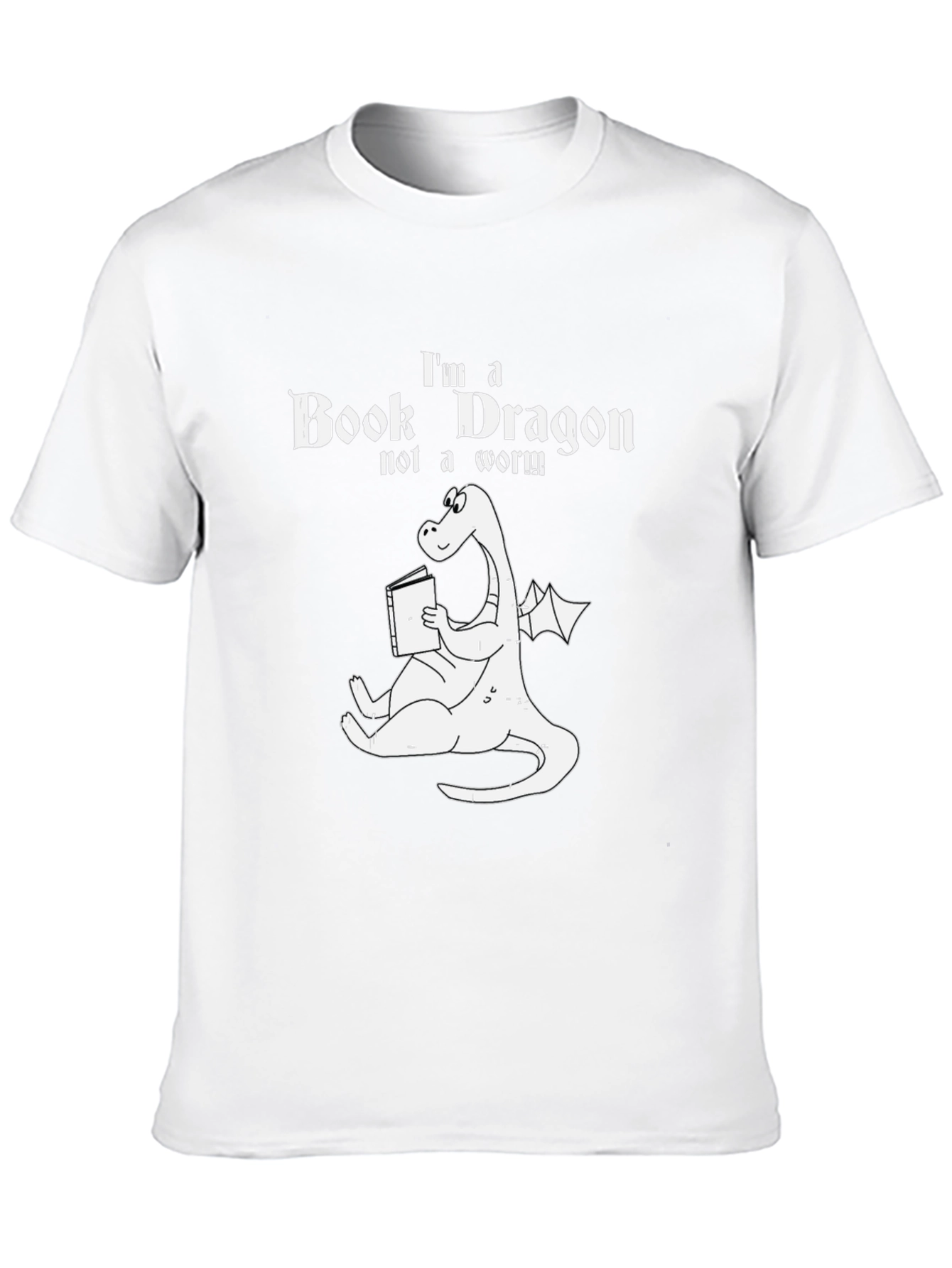 Book Dragon T-Shirt: Funny Reader Tee