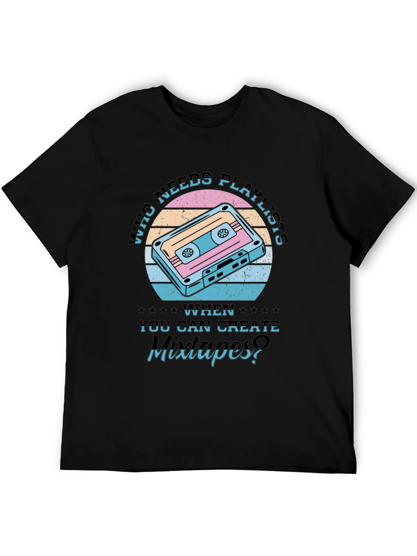 Retro Mixtape T-Shirt - Who Needs Playlists?