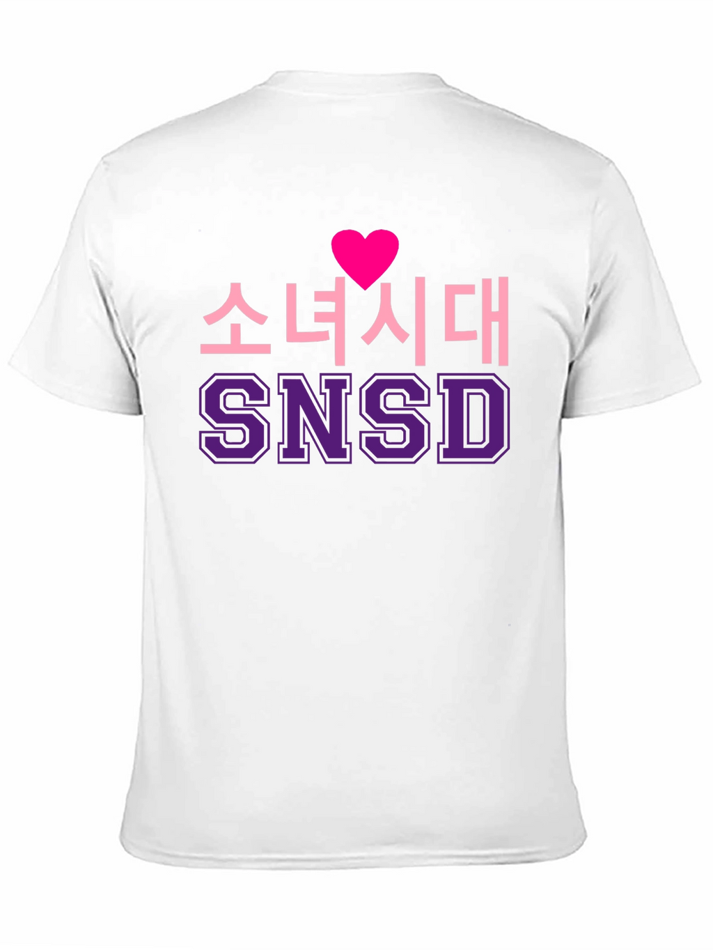 Girls Generation SNSD Heart Black T-Shirt