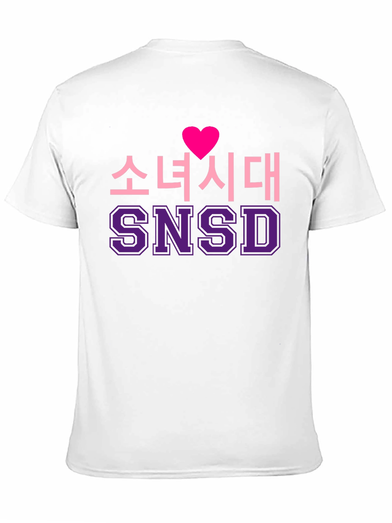 Girls Generation SNSD Heart Black T-Shirt