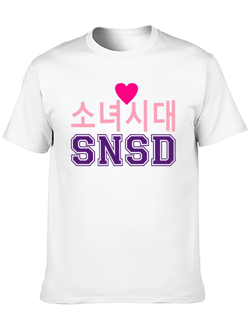 Girls Generation SNSD Heart Black T-Shirt