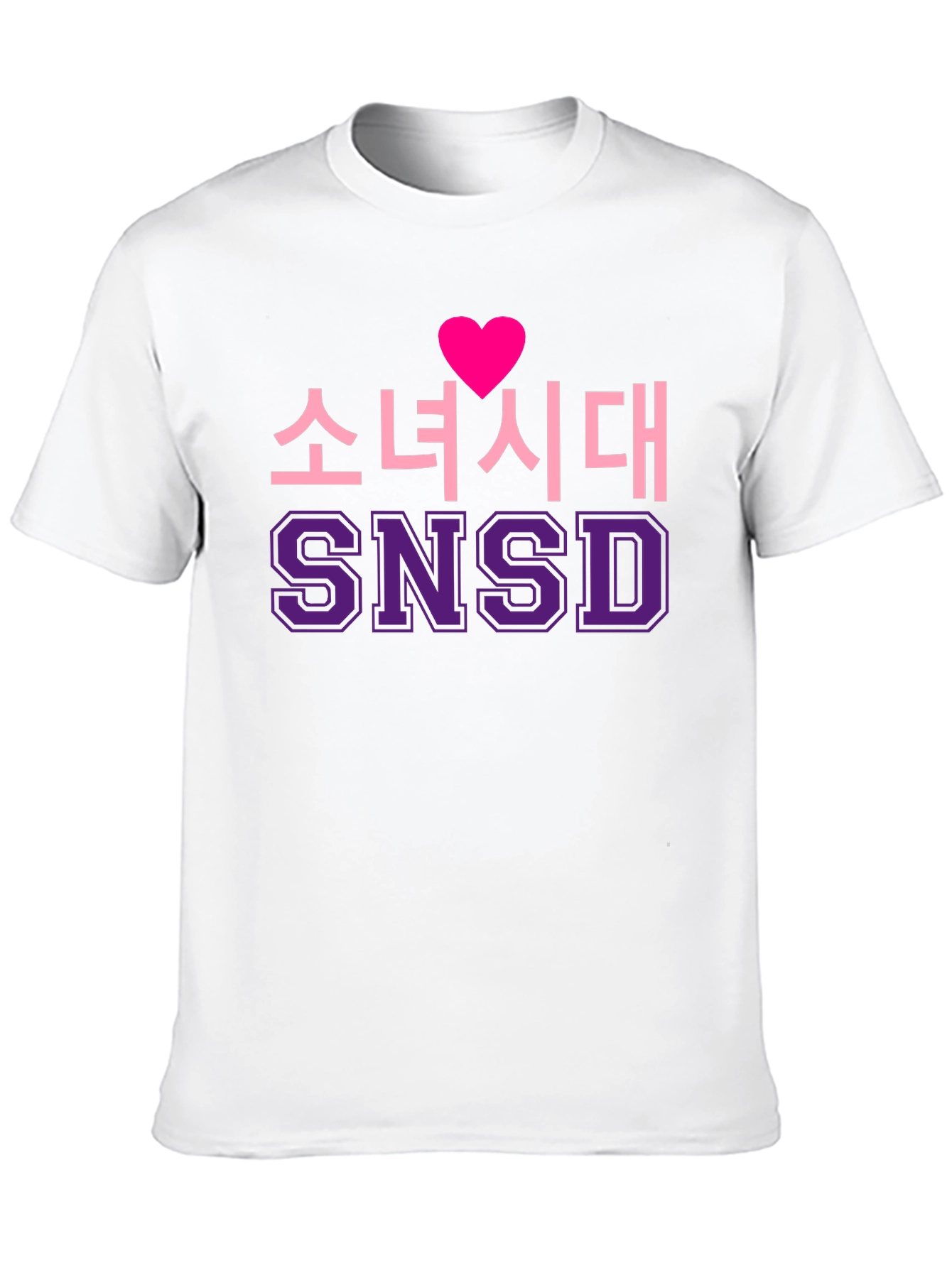 Girls Generation SNSD Heart Black T-Shirt