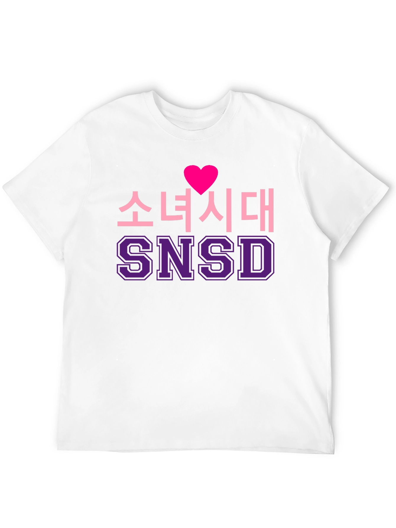 Girls Generation SNSD Heart Black T-Shirt
