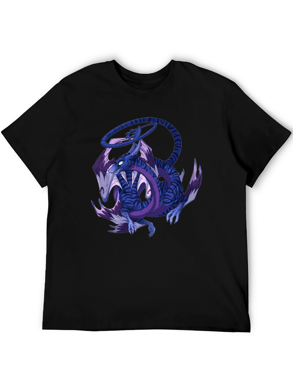 Dragon Graphic Print Crew Neck T-Shirt