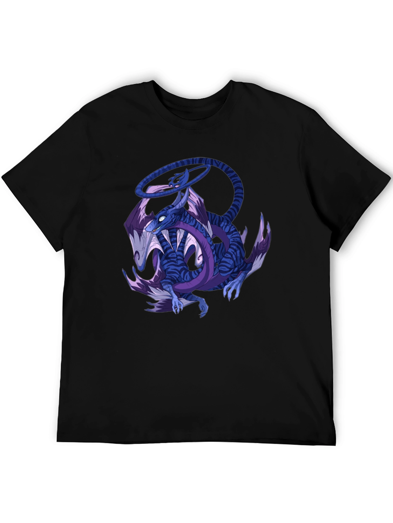 Dragon Graphic Print Crew Neck T-Shirt