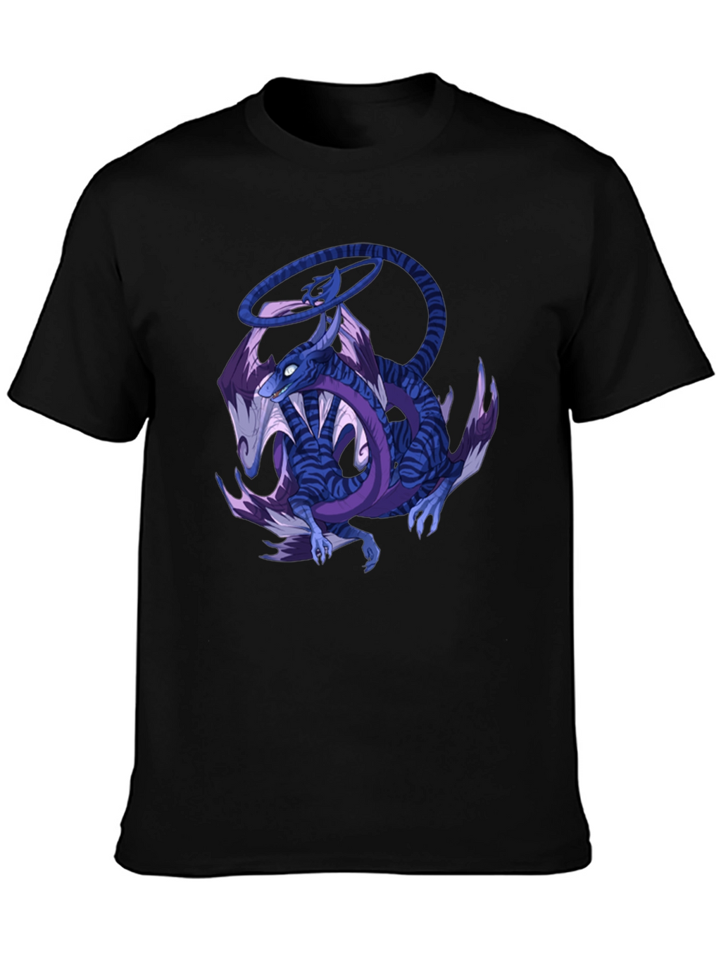 Dragon Graphic Print Crew Neck T-Shirt