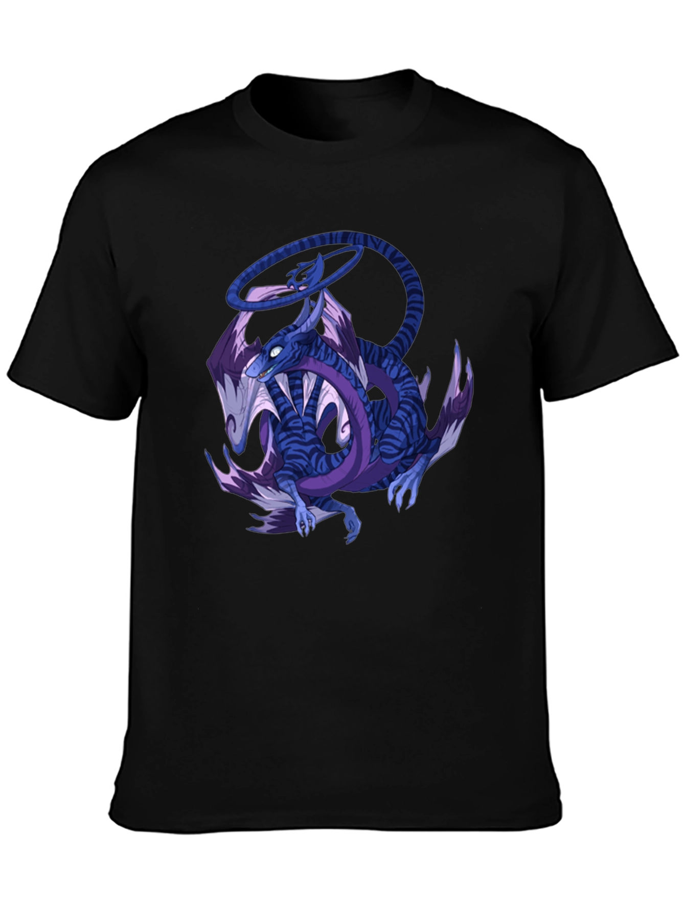 Dragon Graphic Print Crew Neck T-Shirt
