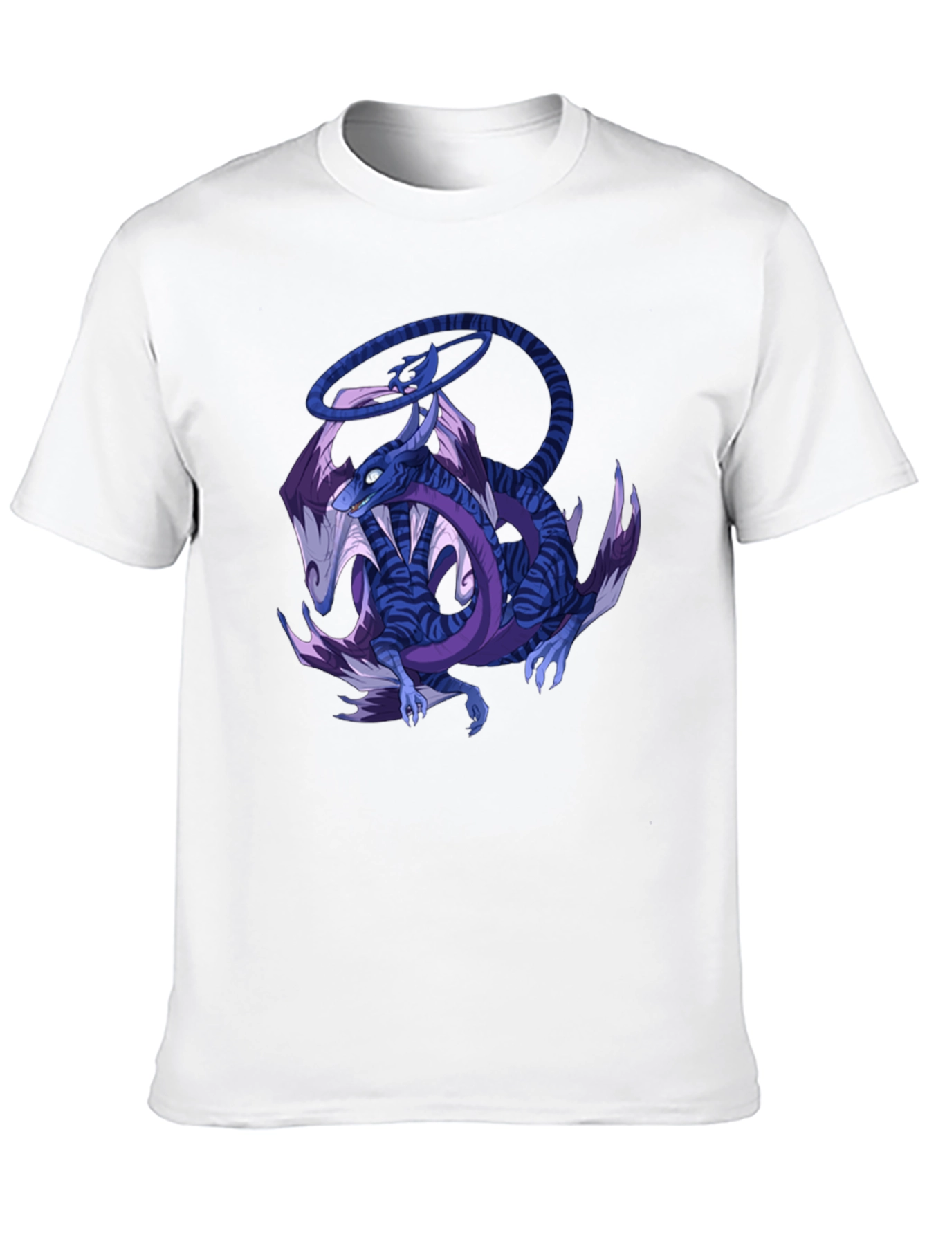 Dragon Graphic Print Crew Neck T-Shirt