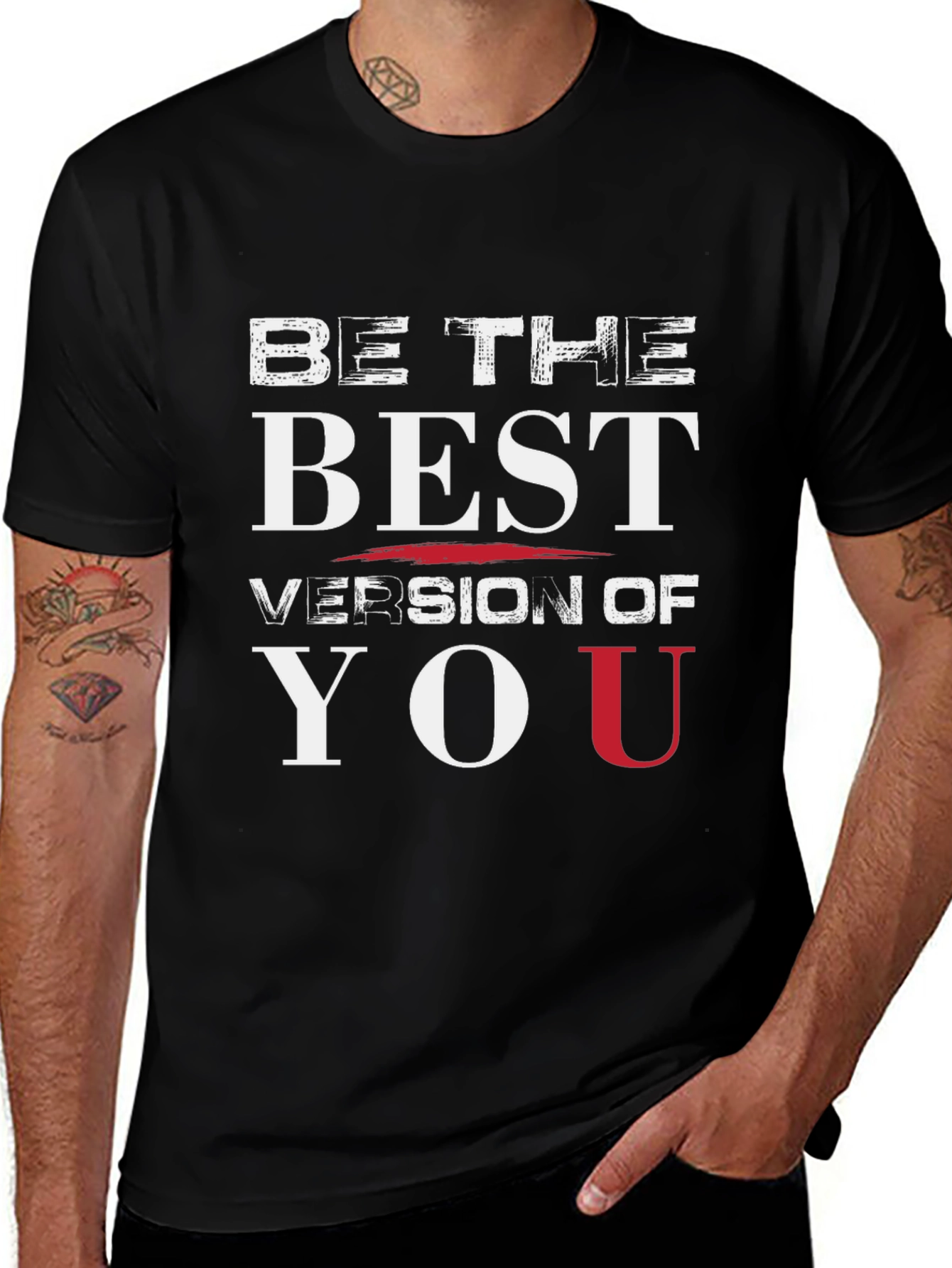 Be The Best Version Of You Black Graphic Tee