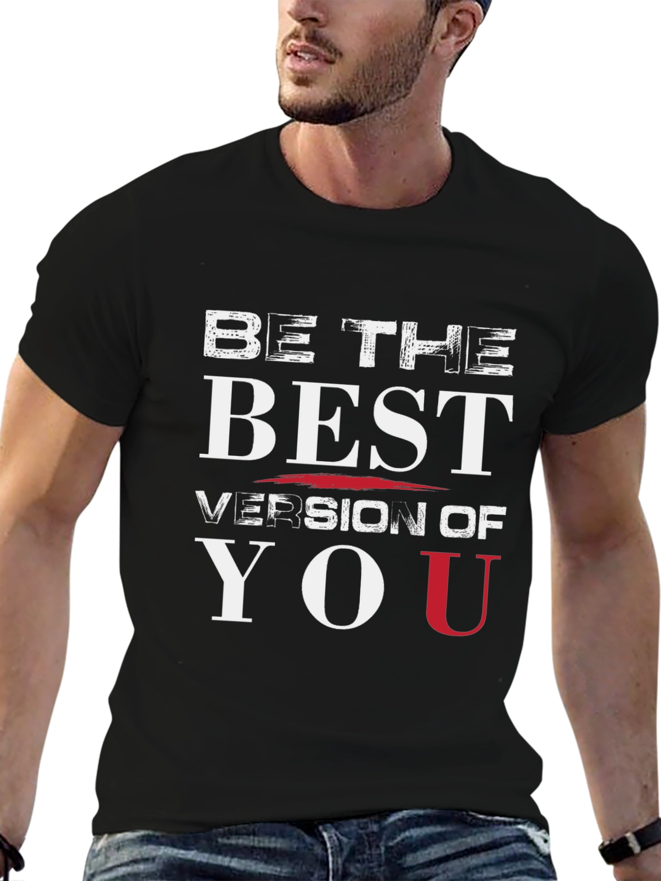 Be The Best Version Of You Black Graphic Tee