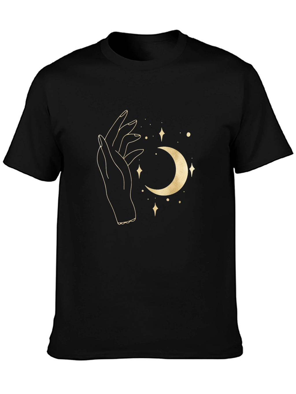 Mystic Moon Graphic Tee - Black