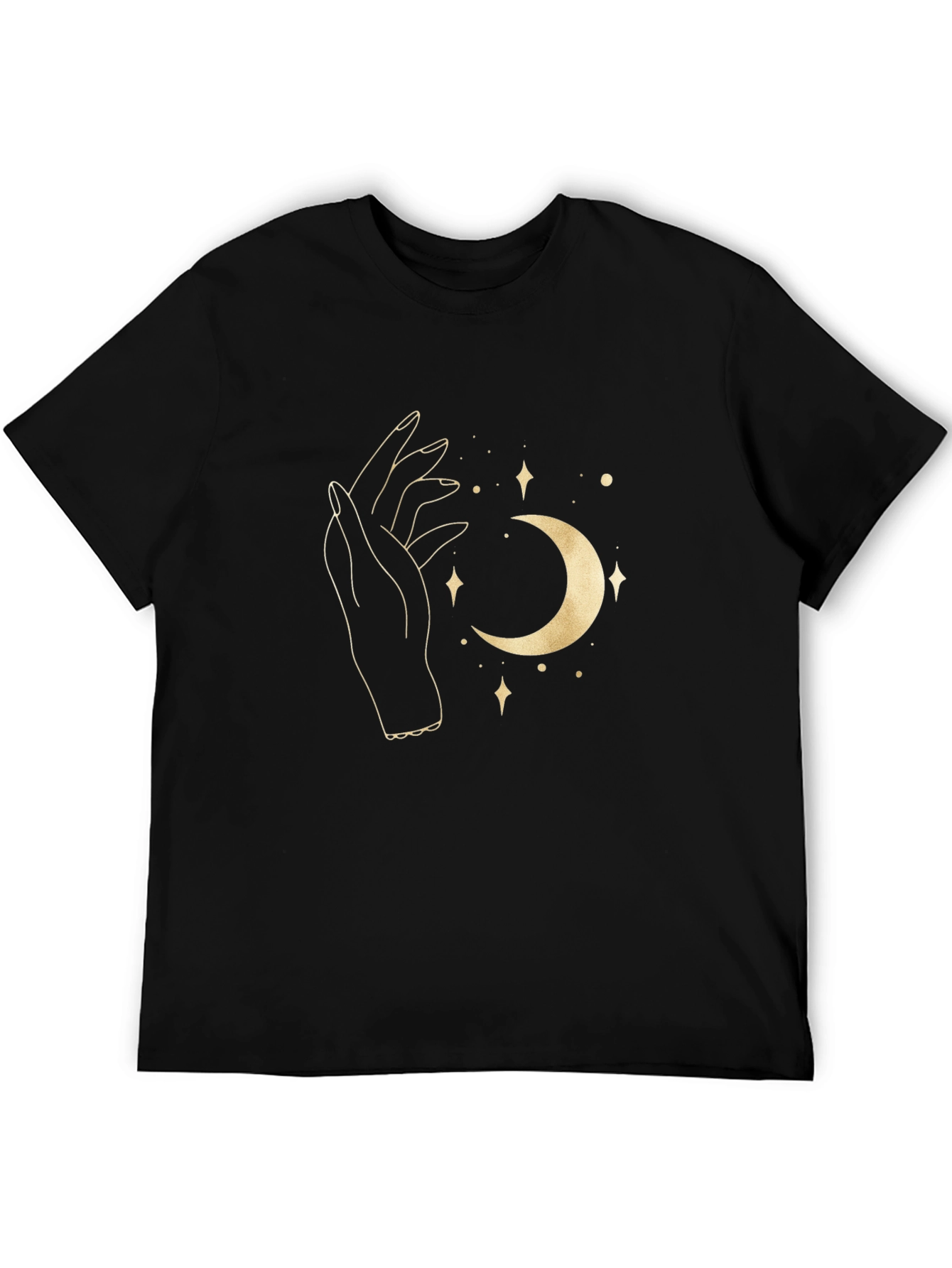 Mystic Moon Graphic Tee - Black