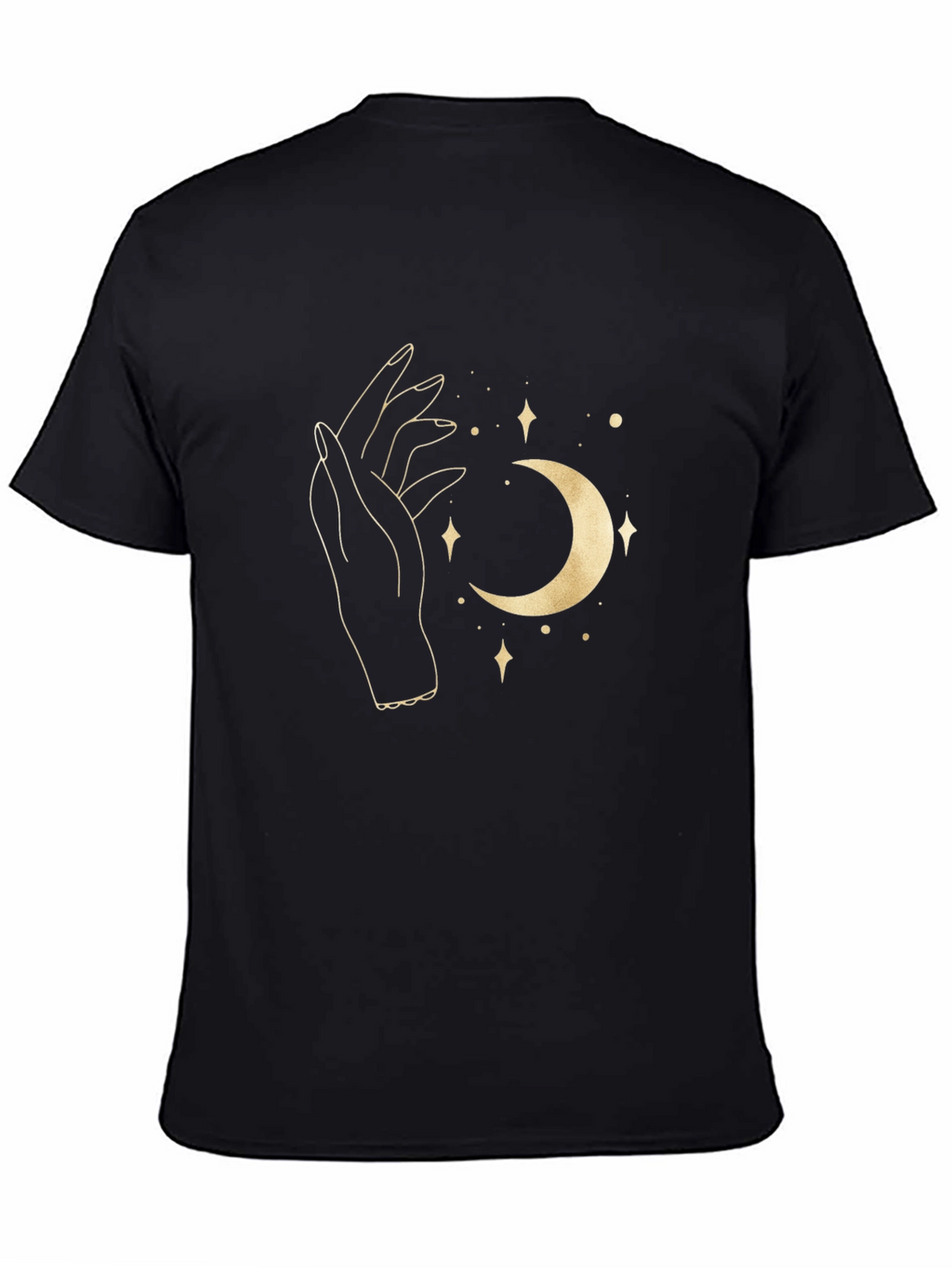 Mystic Moon Graphic Tee - Black