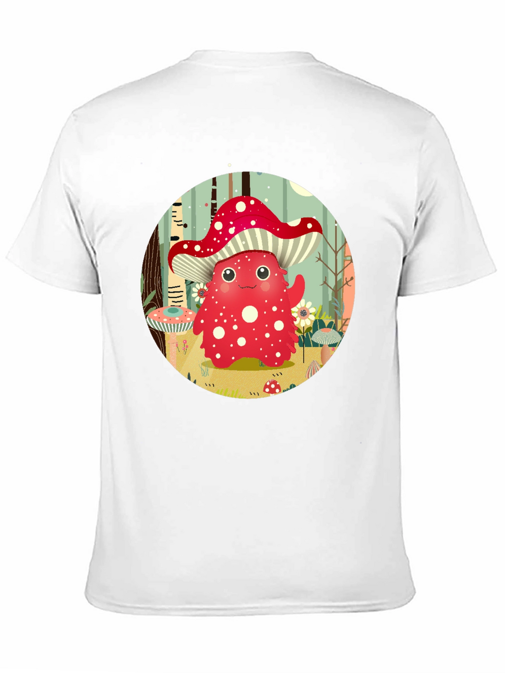 Cute Mushroom Character Graphic Tee