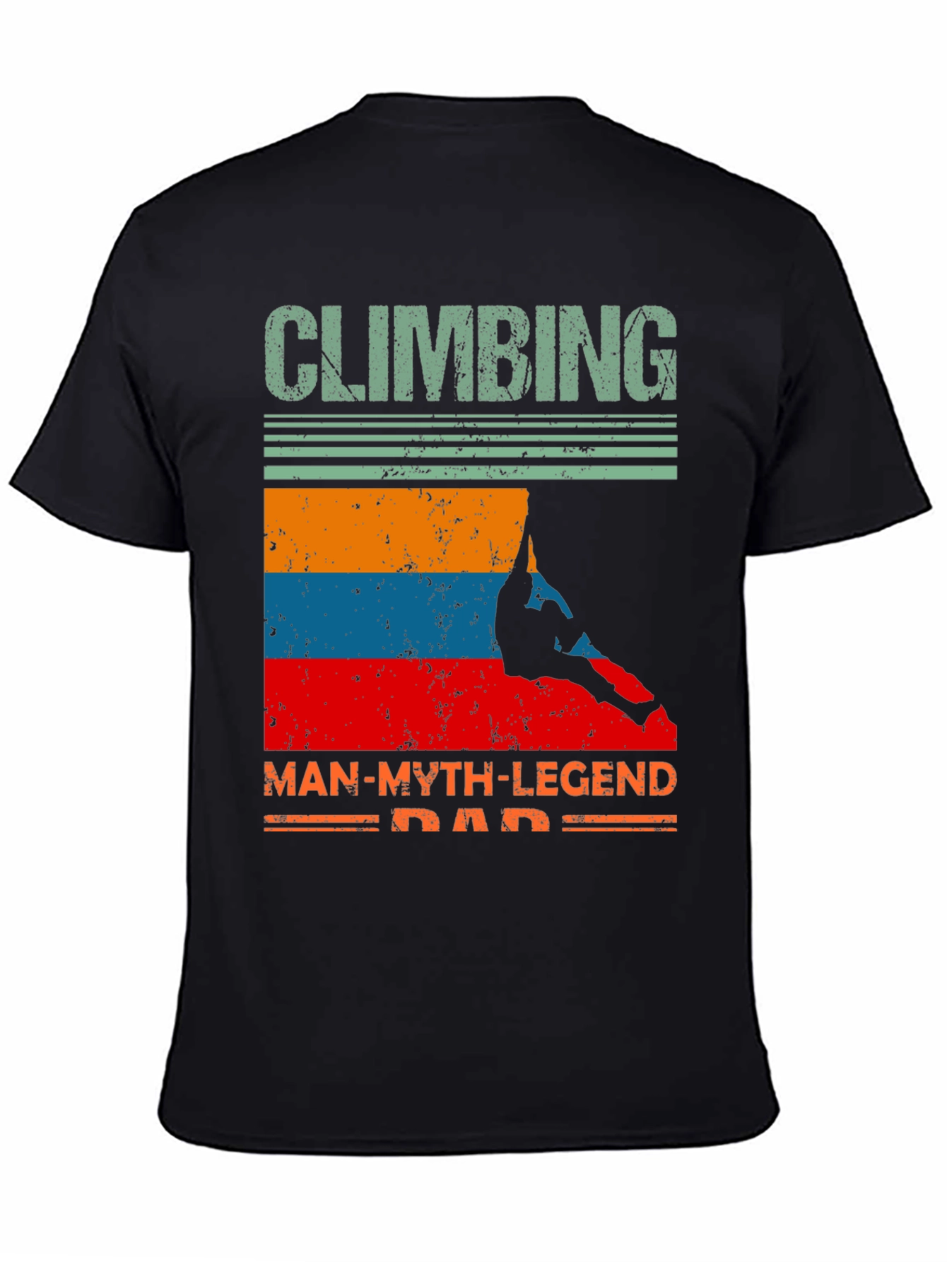 Climbing Man-Myth-Legend Dad T-Shirt
