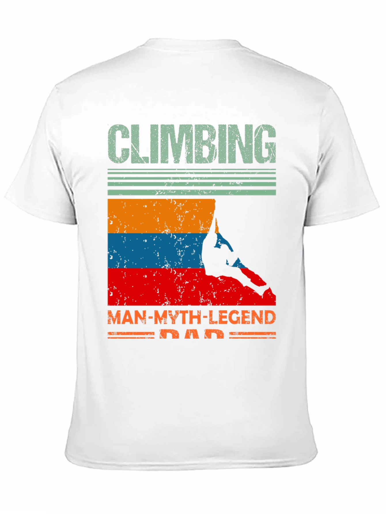 Climbing Man-Myth-Legend Dad T-Shirt