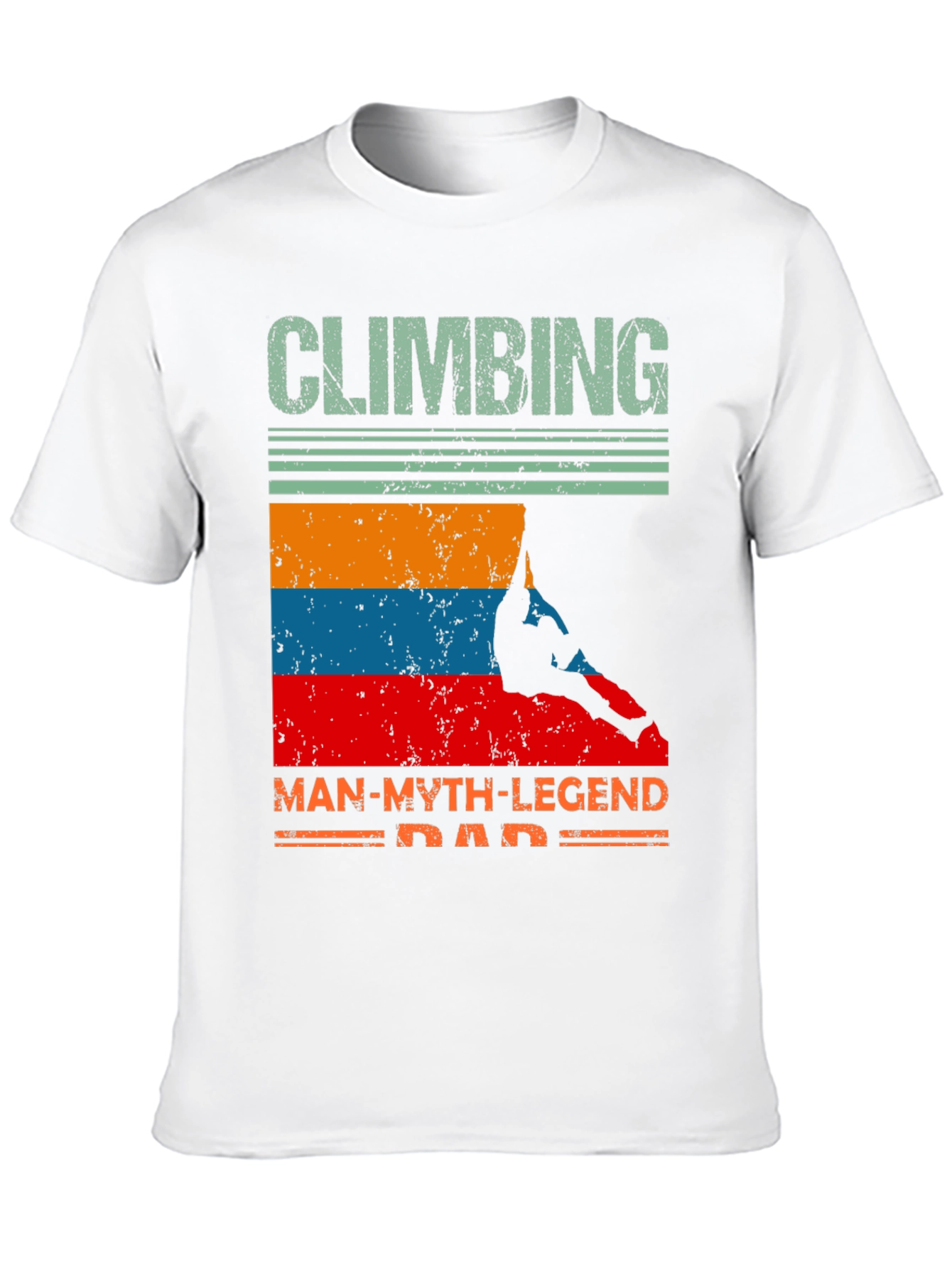 Climbing Man-Myth-Legend Dad T-Shirt