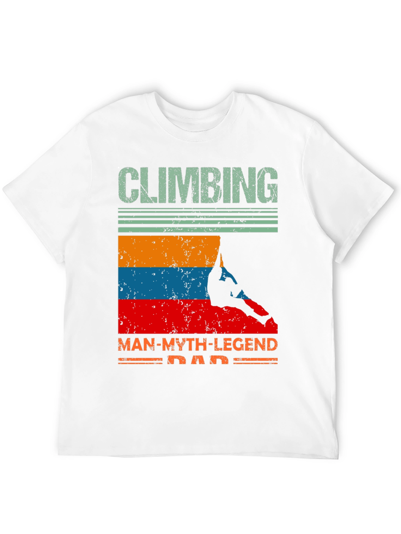 Climbing Man-Myth-Legend Dad T-Shirt