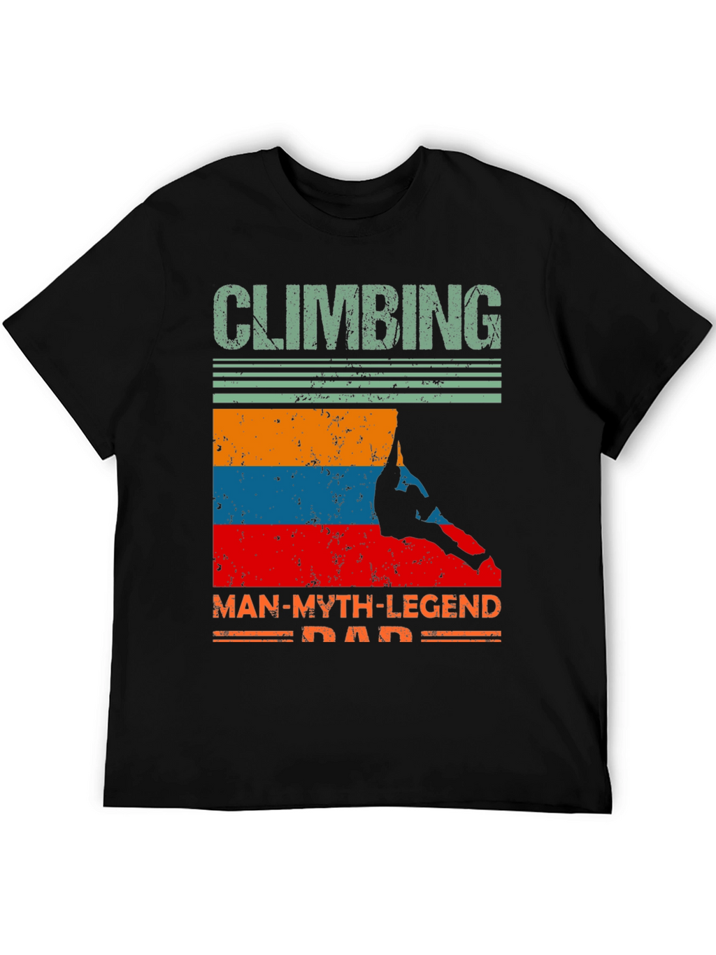 Climbing Man-Myth-Legend Dad T-Shirt