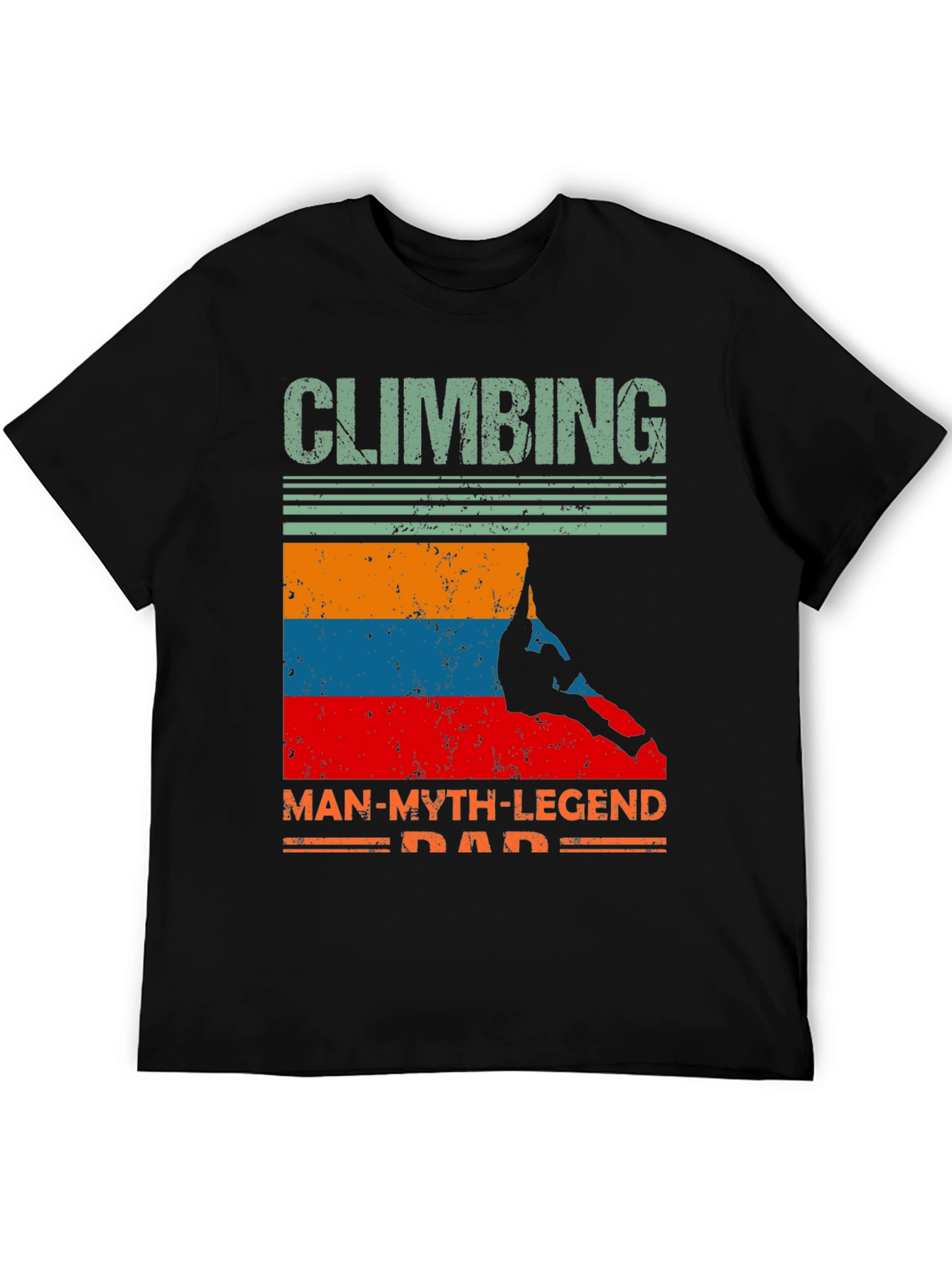 Climbing Man-Myth-Legend Dad T-Shirt