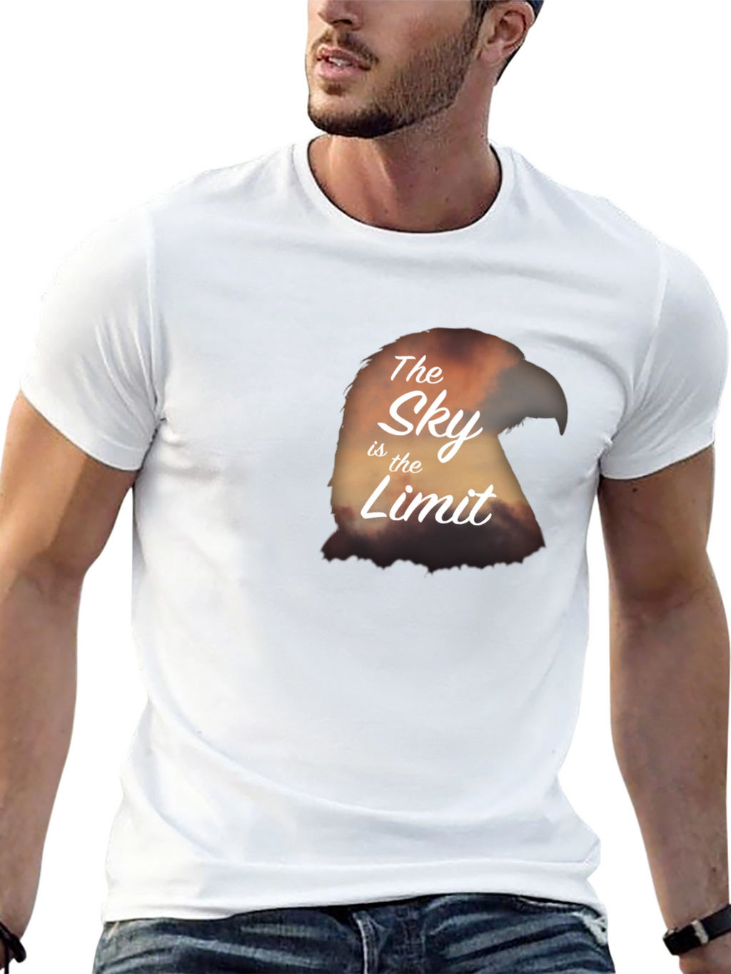 The Sky Is The Limit Eagle Graphic T-Shirt