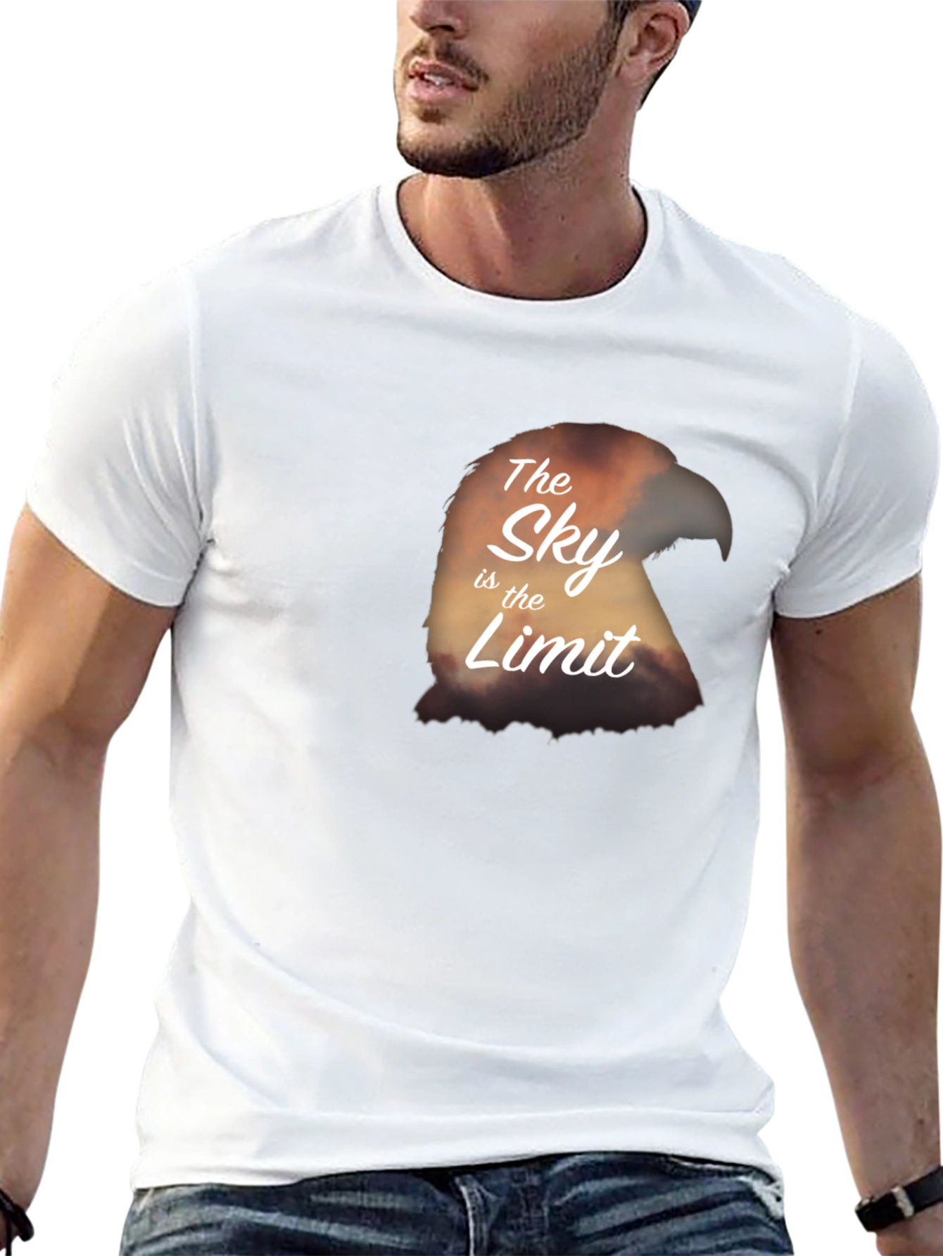 The Sky Is The Limit Eagle Graphic T-Shirt