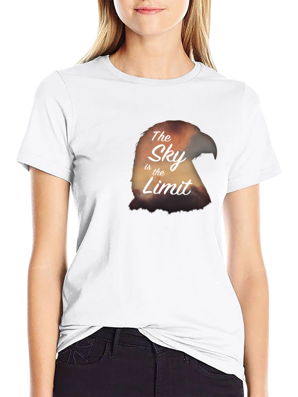 The Sky Is The Limit Eagle Graphic T-Shirt