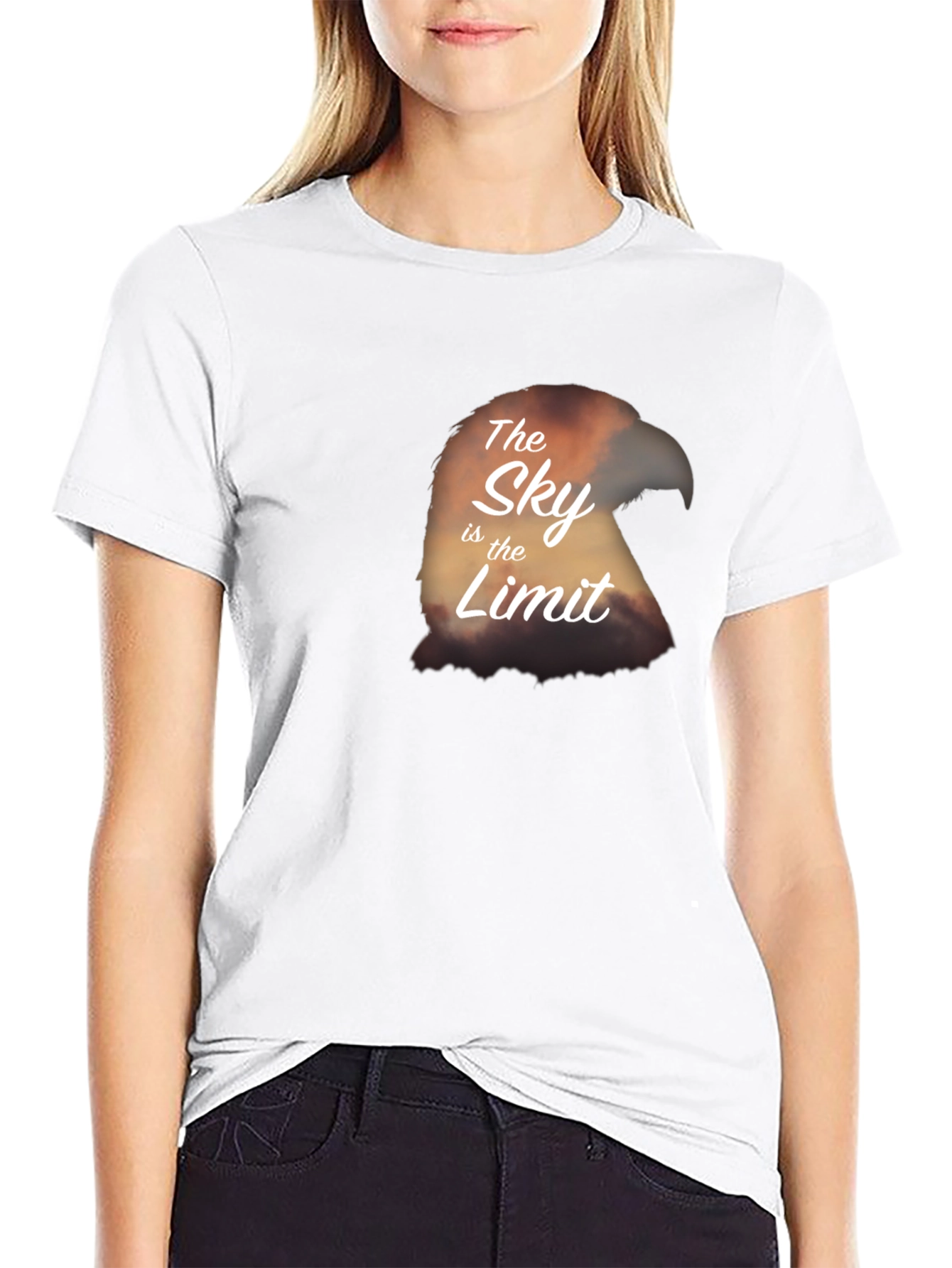 The Sky Is The Limit Eagle Graphic T-Shirt
