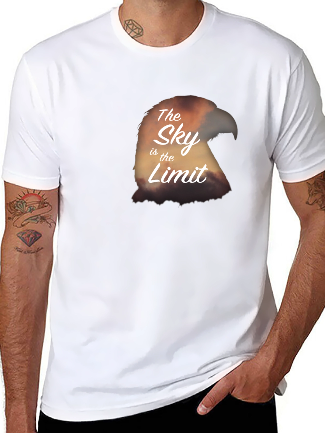 The Sky Is The Limit Eagle Graphic T-Shirt