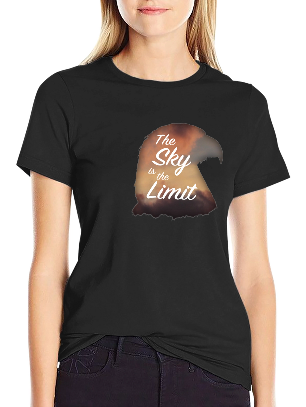 The Sky Is The Limit Eagle Graphic T-Shirt