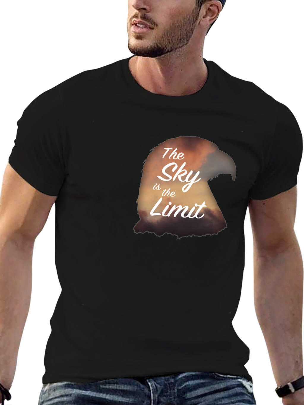 The Sky Is The Limit Eagle Graphic T-Shirt