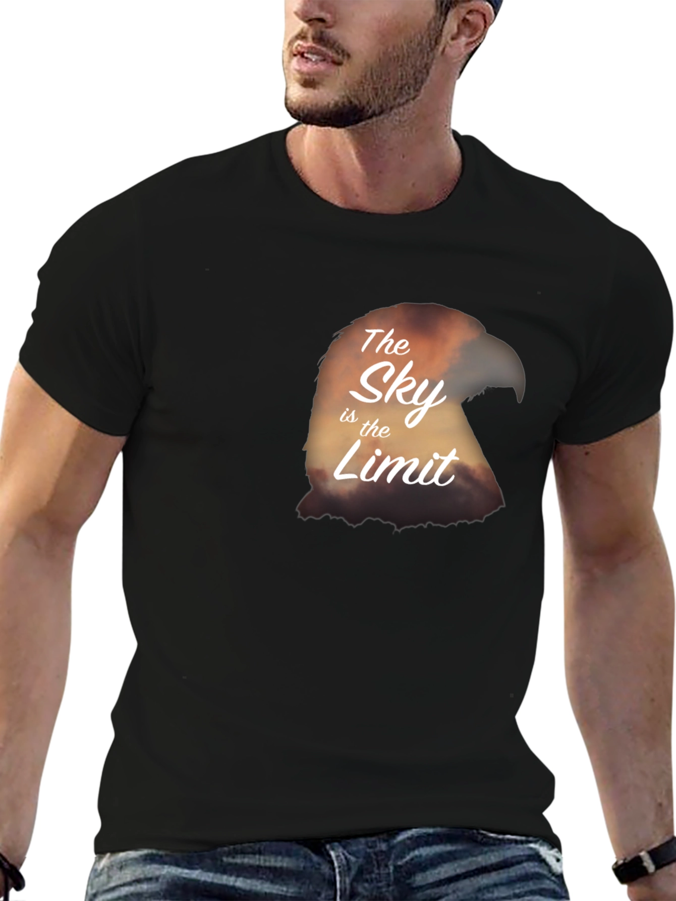 The Sky Is The Limit Eagle Graphic T-Shirt