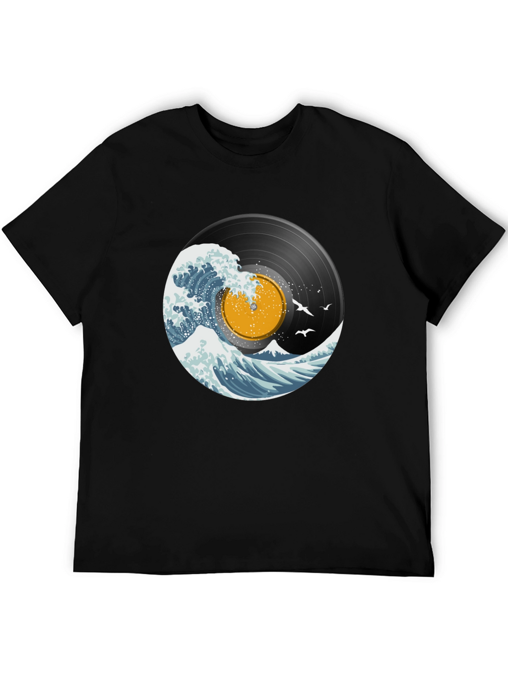 Vinyl Wave Graphic T-Shirt