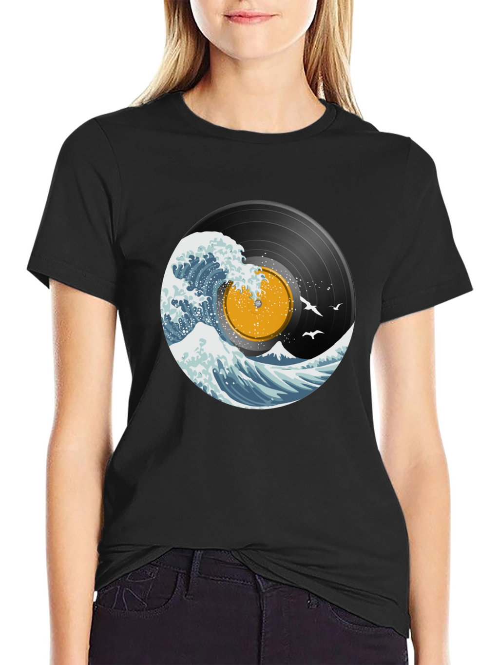 Vinyl Wave Graphic T-Shirt